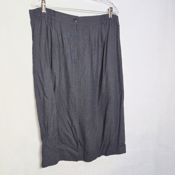 Vintage J.P. Fall 18 Black Military Style Jacket Skirt Suit Elaborate Closure - Picture 6 of 11